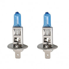 Halogen bec.2pcs.H1.Ultra White.12V.Max.55W.Culoare deschisă alb.Max.5000k.Tip de priză P14.5S.Fără aprobare rutieră.Conține 2 nuclee