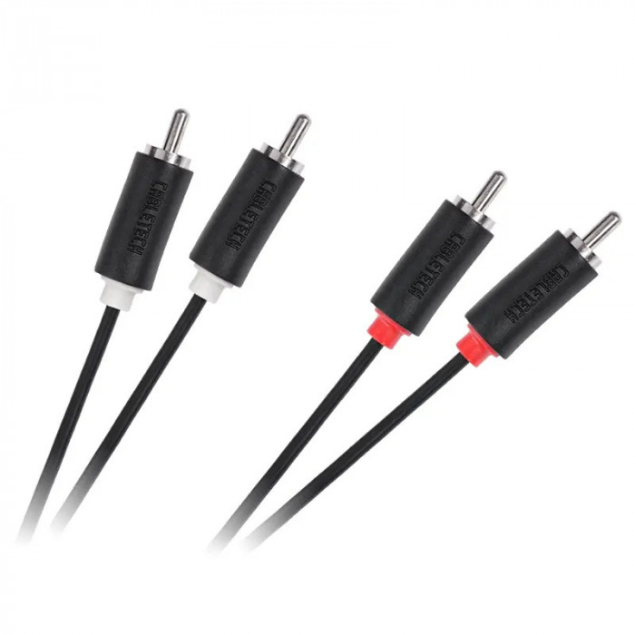 Cablu Cabletech Standard 2RCA Tata - 2RCA Tata 1 m