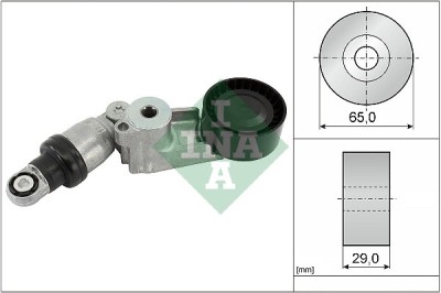 INA 534 0792 10 Intinzator curea, curea distributie foto