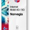 eSIM Internet Norvegia, valabil 30 zile, trafic Nelimitat