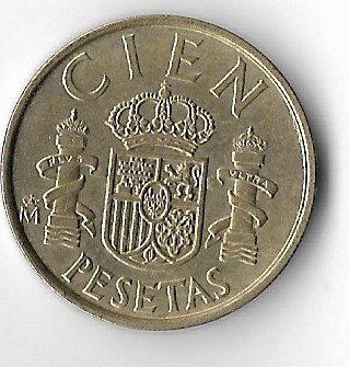 Moneda 100 pesetas 1983 - Spania foto
