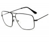 Ochelari Vintage Dreptunghiulari Unisex Lentila Transparenta Protectie Virus Metal Retro 80's