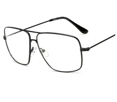 Ochelari vintage dereptunghiulari lentila transparenta protectie virusi unisex foto