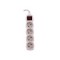 Prelungitor 4 prize 3m cu intrerupator 3xG1.5mmp Well