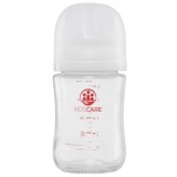 Biberon din sticla borosilicat 160 ml KidsCare cu tetina din silicon