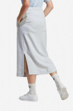 Adidas fustă din bumbac Ess Skirt IC5264 culoarea gri, midi, drept IC5264-grey, adidas Originals