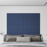 Cumpara ieftin Panouri de perete 12 buc. albastru 90x30 cm textil 3,24 m&sup2;