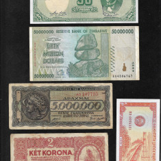 Set #41 15 bancnote de colectie (cele din imagini)