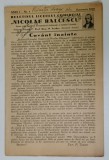BULETINUL LICEULUI COMERCIAL &#039; NICOLAE BALCESCU &#039; , BUCURESTI , NR. 1 , 1940