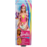 Papusa Barbie printesa Dreamtopia cu coronita roz, 3 ani+, Mattel