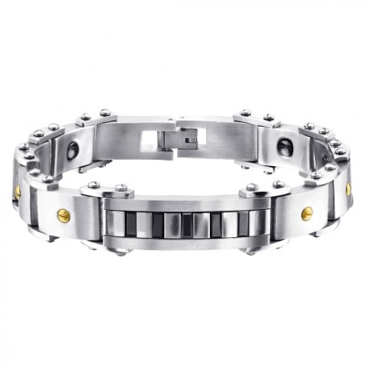 Bratara din otel inoxidabil, Grad chirurgical 316L, Lant, A4S1876 foto