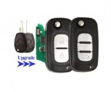 Set 2 bucati - Cheie auto completa compatibila cu Dacia Logan, Duster, Sandero, Opel Vivaro, Renault Master, 433 MHz, PCF 7946, 2 butoane