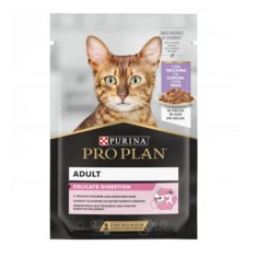 Hrana umeda pentru pisici Pro Plan Delicate Nutrisavour cu curcan in sos 85 gr
