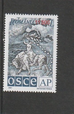 ROMANIA 2001 LP 1552 O.S.C.E. MNH NESTAMPILAT foto