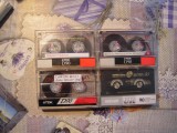 LOT de 4 casete audio TDK pentru inregistrat: 3 normale de 90 minute si una CrO2 de 90 minute la care nu corespunde coperta