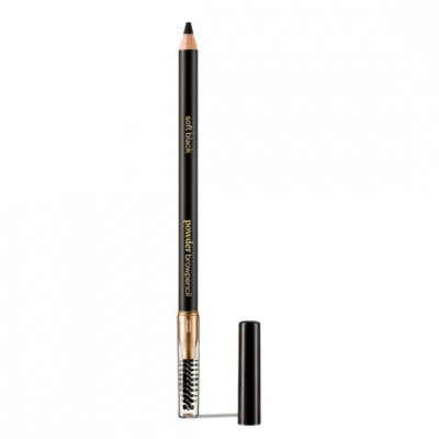 Creion pentru sprancene cu periuta Paese Powder Brow Pencil, 1.19g - 300 Soft Black foto