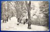 Bucovina 1924 Cernauti Czernowitz - Volksgarten - Hauptallee - Parcul - printata, foarte animata, circulata catre Viena, timbru intact