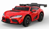 Masinuta electrica pentru copii, Toyota Supra GR, 12V 90W, telecomanda control parental, rosie
