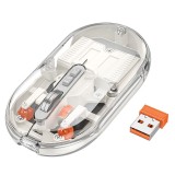 Mouse Wireless GM35 Dual Mode Bluetooth 2.4G 1600 DPI White