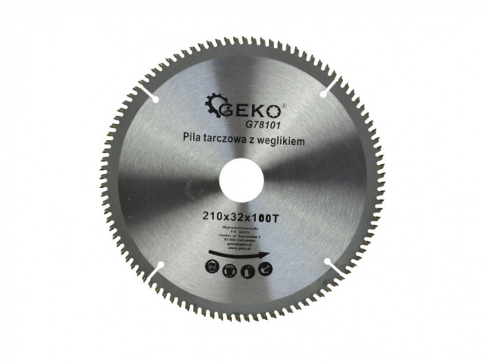 Disc circular 210x32x100T, Geko G78101