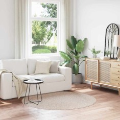 vidaXL Covor Crem 160 x 160 cm Polipropilenă