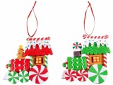 Cumpara ieftin Set 10 ornamente brad Trenulet polirasina multicolora 10.5x10 cm