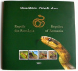 2011 Album filatelic Reptile din Romania LP 1887 c, bloc numerotat, maxime FDC