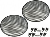 Masca Difuzor Auto 12 inch, Sistem Fixare, Negru, Set 2 Bucati, Grill Protectie Subwoofer