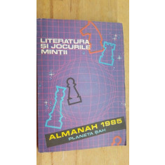 Literatura si jocurile mintii Alomanah 1985 Planeta sah