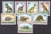 Africa Centrala 1988 fauna animale preistorice MI 1312-1319 MNH ww80, Nestampilat
