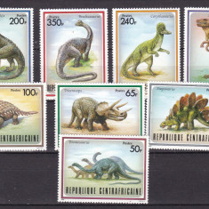 Africa Centrala 1988 fauna animale preistorice MI 1312-1319 MNH ww80