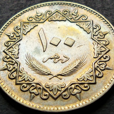 Moneda exotica 100 DIRHAMS - LIBIA, anul 1975 *cod 1964 B