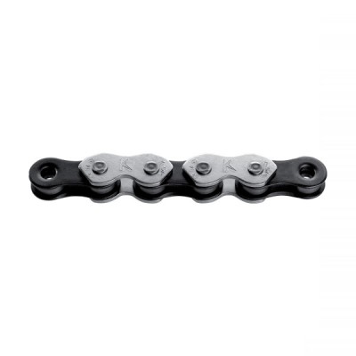 Lant 1/2&amp;quot;X1/8 K1 BMX, 110 zale, 1 viteza, culoare argintiu/negru Cod:525240930RM foto