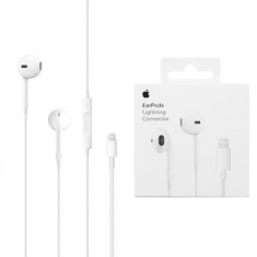 Casti cu Fir, Microfon si Mufa Lightning - Apple A1748 (MWTY3ZM/A) - White (Blister&nbsp;Packing)
