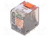 Releu electromagnetic, 115V AC, 6A, 4PDT, serie PT, TE Connectivity - 7-1415003-1
