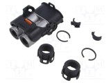 Conector alimentare DC tată drept pe cablu AMPHENOL GEC -40&divide;125&deg;C PIN: 2