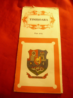 Harta si Ghidul Turistic al orasului Timisoara 1974 foto
