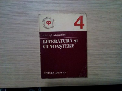 MIHAI NADIN, A. I. BRUMARU (autograf) - Literatura si Cunoastere -1975, 316 p. foto