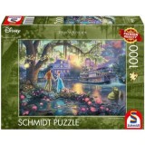 Puzzle 1000 piese, Thomas Kinkade - Disney - Printesa si Broscoiul, Schimdt