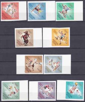 DB1 Ungaria 1964 Olimpiada Tokyo 10 v. NDT MNH foto