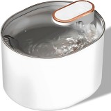 Dispenser Apa Automat, tip Fantana pentru Pisici si Caini, cu Purificare si Filtrare prin Carbune Activ, Silentios, Cablu USB Inclus, 3L, Alb