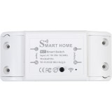 Releu inteligent SafeHome WiFi, 10A, comanda prin internet, aplicatie de mobil Tuya Smart, Alexa si Google Assistant