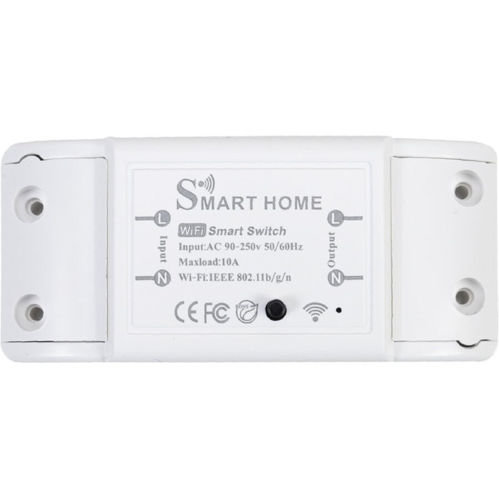 Releu inteligent SafeHome WiFi, 10A, comanda prin internet, aplicatie de mobil Tuya Smart, Alexa si Google Assistant