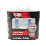 Set de 2 becuri Halogen H7 +100% Intensitate - LONG LIFE - CARGUARD (1set)