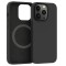 Husa protectie flippy pentru iphone 13 pro mag safe, 2 in 1 incarcare si magnet, soft silicone, negru