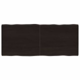 vidaXL Blat masă, 120x50x(2-4) cm, maro, lemn tratat contur organic