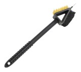 Cumpara ieftin Perie 3 in 1, pentru curatare gratar, tigai, plastic metal, multifunctionala, 36 x 7 cm, negru