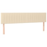 Cumpara ieftin Tablii de pat, crem, 200x5x78/88 cm, textil