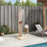 vidaXL Duș exterior natural 75 x 76 x 217 cm Lemn masiv de pin 886332