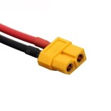 Mufa XT60 mama cu cablu siliconic 12AWG cupru 20cm 500VDC 25A